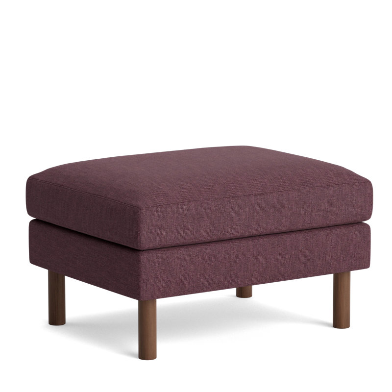 Laguna Ottoman, Performance Weave - Aubergine