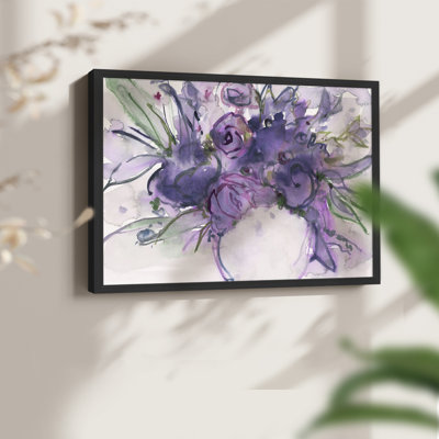 Lavender Floral Splendor I -Framed Print - Restickable