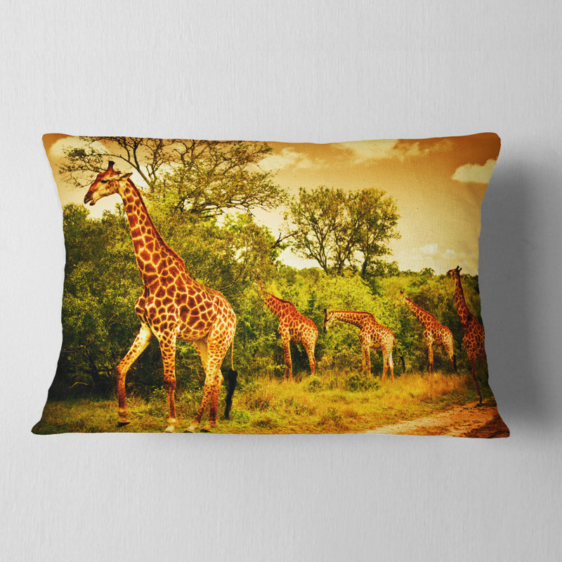 Girafes d'Afrique du Sud - Coussin imprimé animal