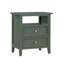 Table de chevet 2 tiroirs Weston Vintage Green-1422564326
