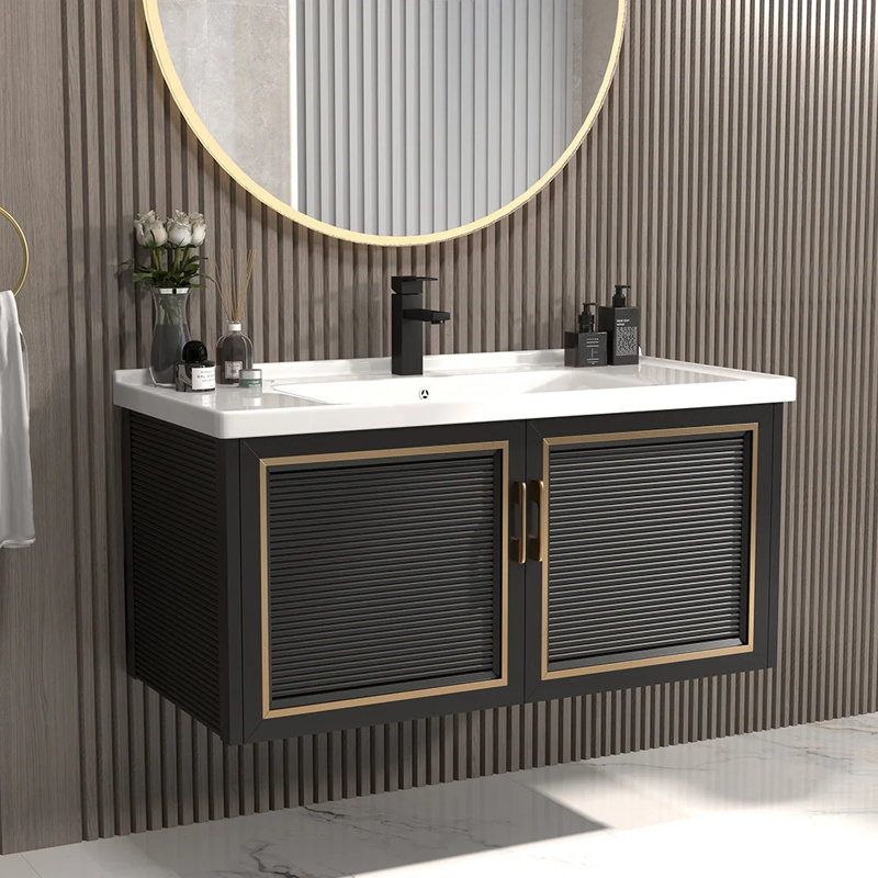 Holzwarth 28'' Single Bathroom Vanity with Ceramic Top