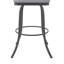 Tabouret pivotant Di Milan en tissu performance texturé avec finition thermolaquée à la main-244384881-244384907-244384906