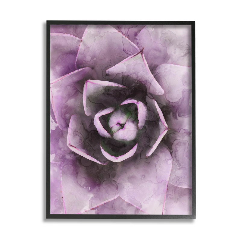 «Modern Modern Succulent Leaves», estampe numérique par Daphne Polselli, H 20 po x l 16 po x P 1,5 po, Toile tendue