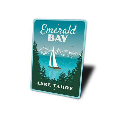 Plaque en aluminium Emerald Bay