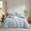 Ensemble de housse de couette à rayures 100% coton délavé 3 pièces-121598529-121598535
