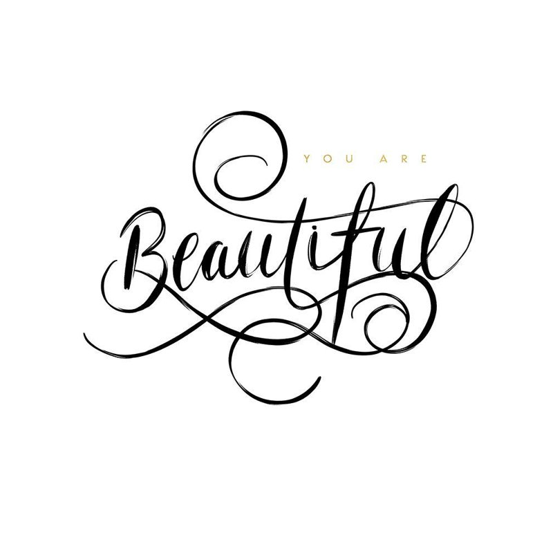 Art sur toile tendue par Latitude Run® Straatsma, Leah Gallery: You Are Beautiful, H 34 po x l 28 po