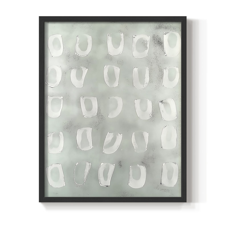 "ABSTRACT Series DCCLxxv" par J Paul, Noir, noir, noir, noir, H 11 po x l 9 po