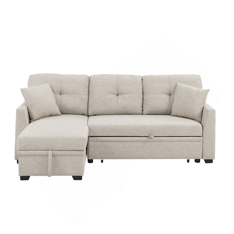 Pull-Out Sofa Bed, Beige