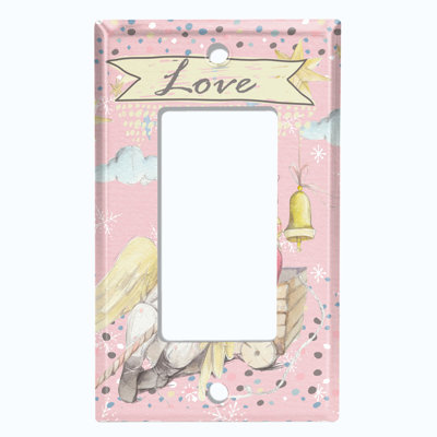 Plaque murale berçante Angel Baby Love