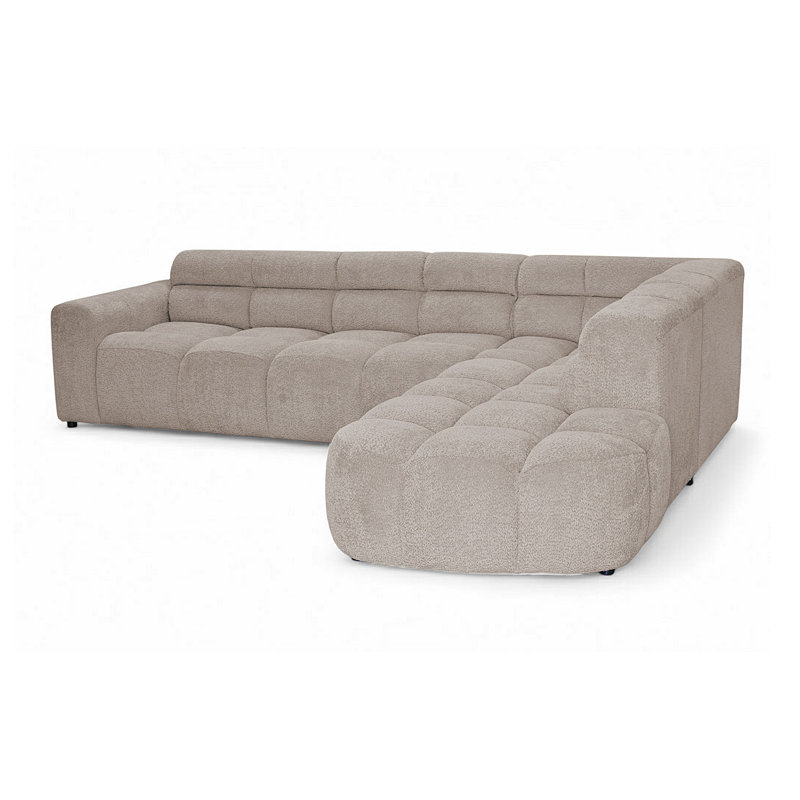 5 Seater Corner Sectional, Right Hand Facing, Ivory