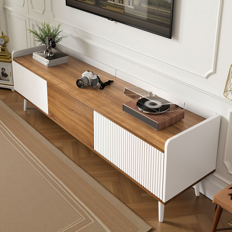 Unfinished TV Stand for TVs up to 70", White