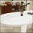 62.9 Inch Oval Dining Table for 6, Marble Top with Wood Base, Modern Farmhouse Design, Waterproof and Scratch-Resistant Surface