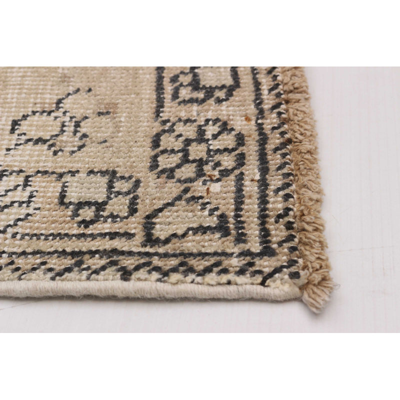 Tapis kaki en laine rectangulaire unique de 6 pi 7 po x 9 pi 10 po Alahya