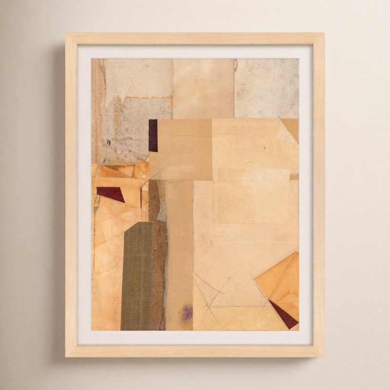 This Light And Shadow Painting by Sarah Short, 38" H x 30" W x 1.25" D, Maple Framed
