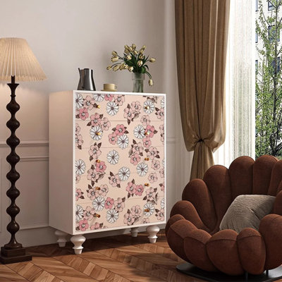 Commode française de style crème