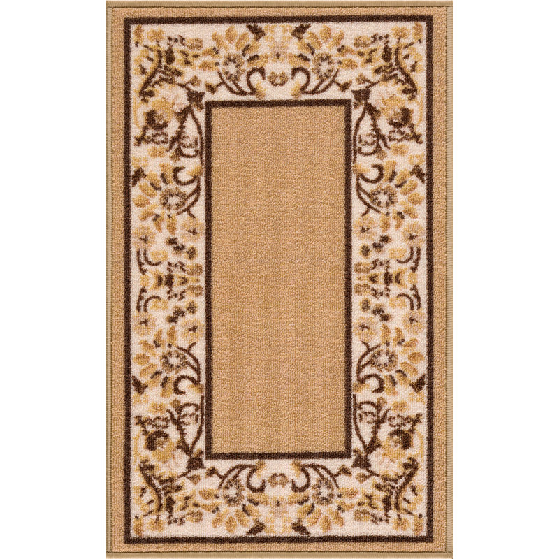 Tapis d'escalier antidérapant Binni, Jaune moutarde