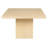 48" Natural Solid Wood Pedestal Base Square Dining Table