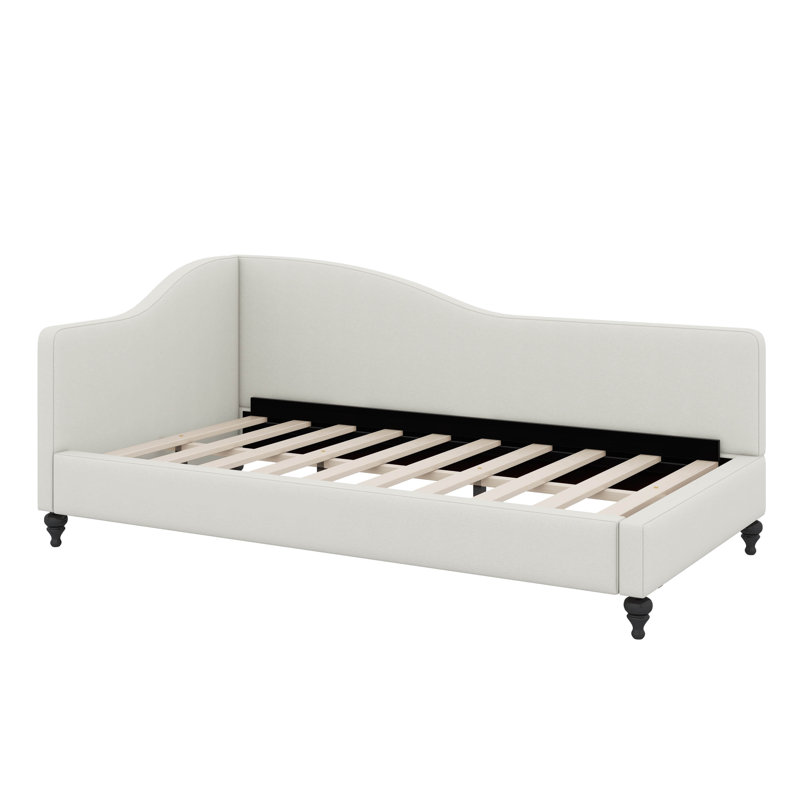 L-Shaped Linen Daybed, Beige, Twin