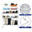 32'' Wide 3-Tier Wire Grid Shoe Rack Shelf for Closet Stackable and Adjustable-2050845072