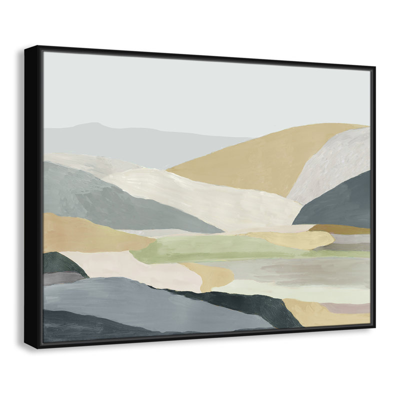 Blair Warm Hills I - cadre photo, reproduction d'art sur toile, H 31,5 po x l 41,5 po x P 2 po, Toile noire