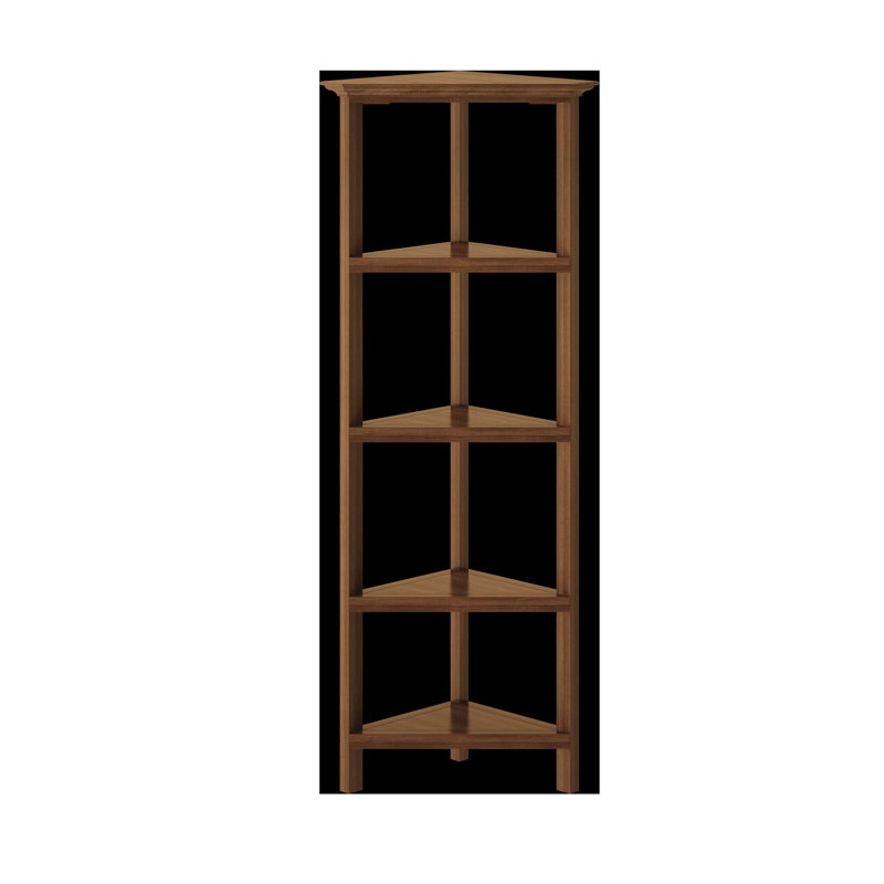 Lister Bookcase, Walnut, 60" H x 23.5" W x 15.5" D
