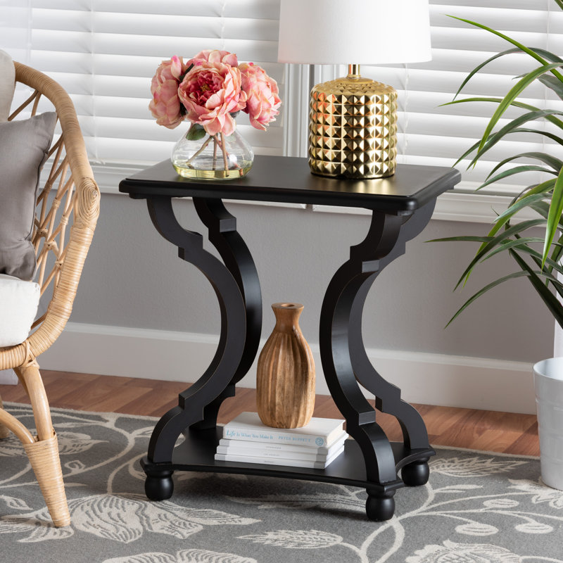 Alaysia End Table, Black