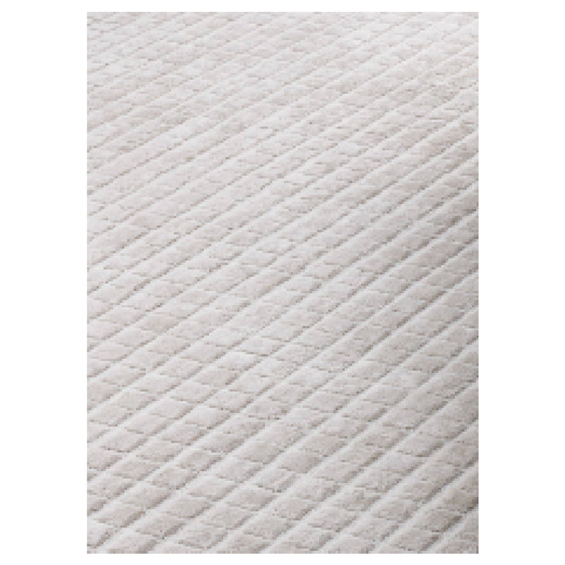 Crown Checkered Area Rug in Silver
