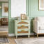 Table d'appoint en rotin, petite armoire de rangement, table de chevet