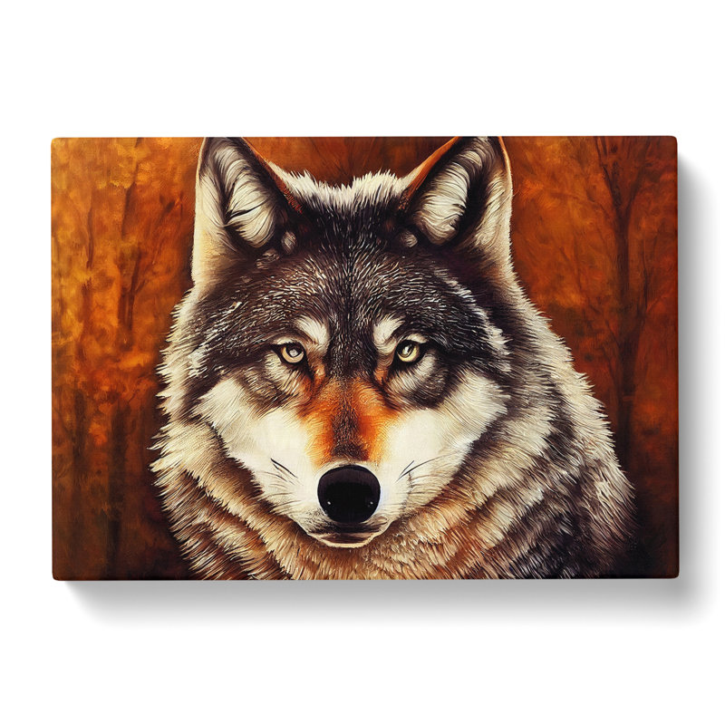 Classic Wolf - Wrapped Canvas, 40cm H x 60cm W x 3cm D