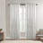 Elegant Branch Embroidery Faux Silk Curtain Panel, Single 50 Inch Wide For Enhanced Privacy And Fullness-397363999-397363970
