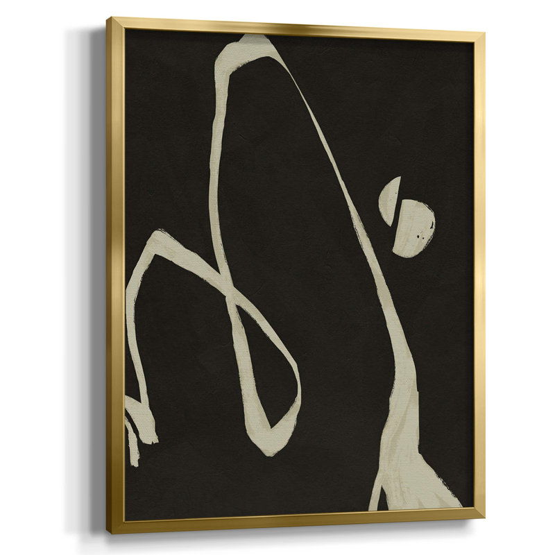 Neutre printemps II - imprimé, H 42,5 po x l 30,5 po, Pas de tapis, Toile avec cadre doré