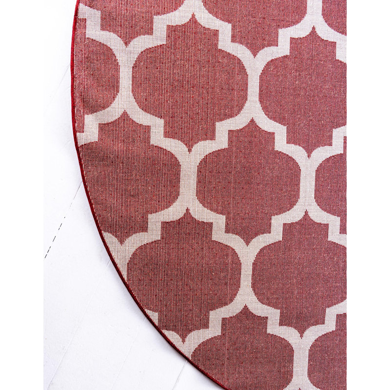 Molly Geometric Indoor Rug, Round 6'1"