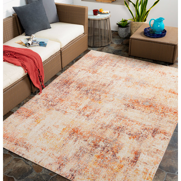 Trent Austin Design® Mckamey Rust Indoor/Outdoor Rug & Reviews | Wayfair