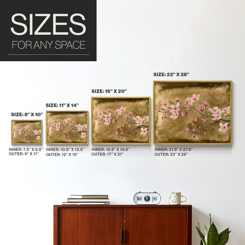 «Branch Blossoms I», reproduction encadrée, H 22 po x l 28 po