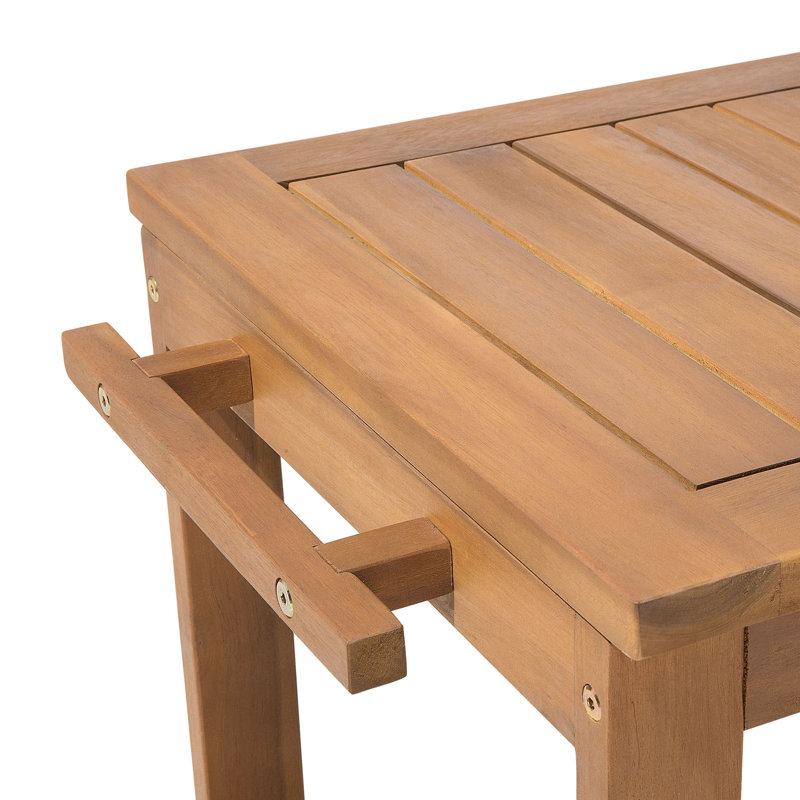 Iwar 8 - Person Acacia Wood Patio Dining Set with Rectangular Table