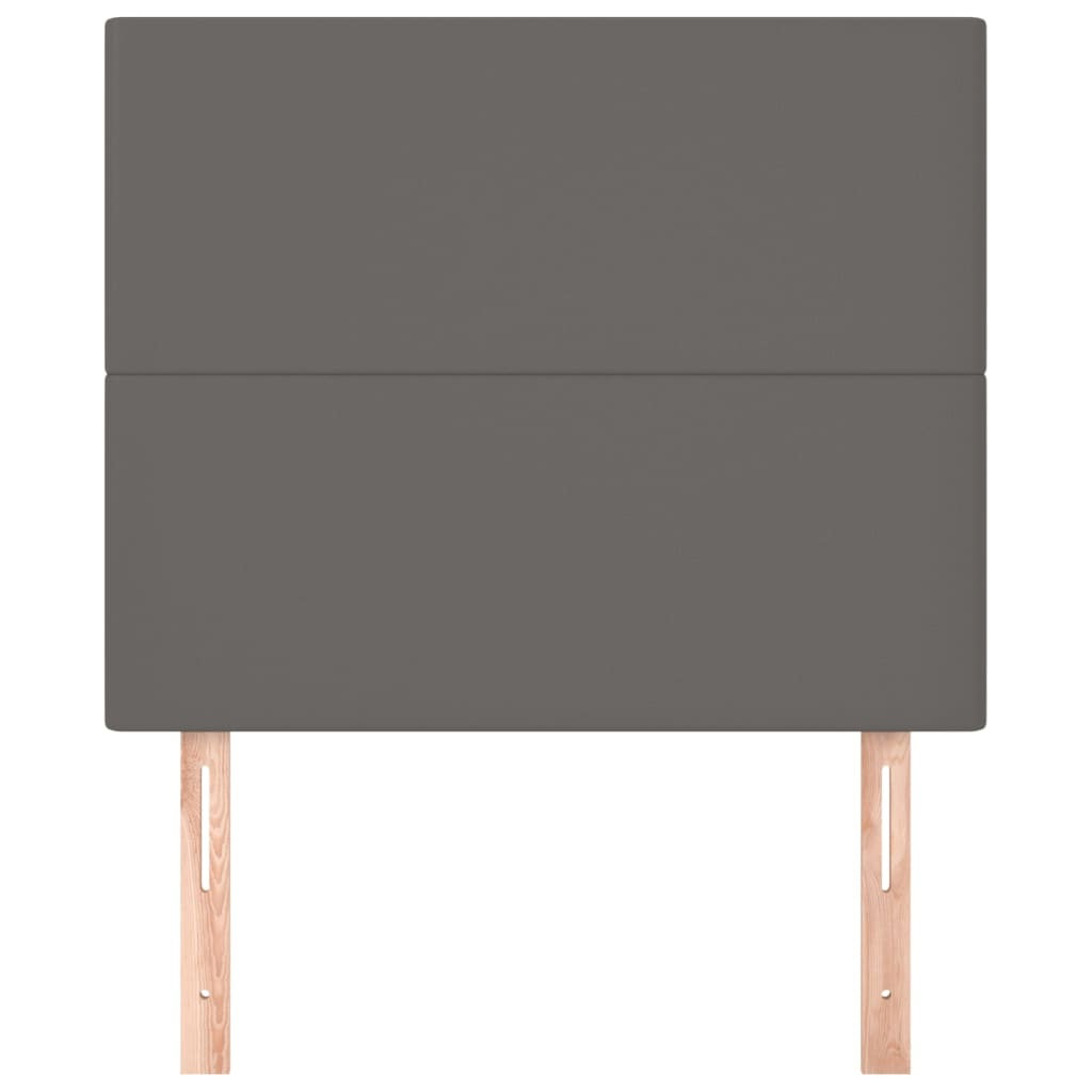 Headboards 2 pieces. Gray 80 x 5 x 78/88cm imitation leather