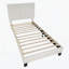 Lit plateforme en tissu d'ameublement-1335435445