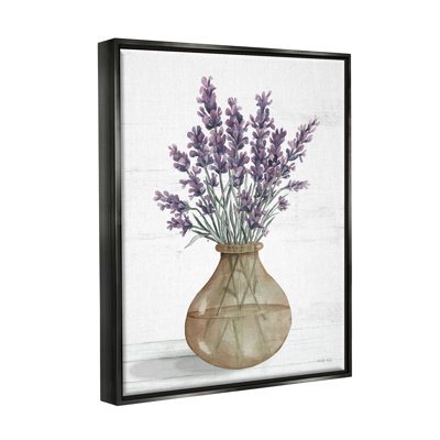 " Country Lavender Sprigs Vase " by Cindy Jacobs