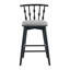 Tabouret de bar d'intérieur en bois, avec revêtement, ensemble de 2-1969821615