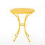 Enthousiaste Bistro en fer jaune - 3 pièces en métal Kd-639120810