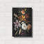 Art mural en métal «Fleurs en noir sur fond 1» par Winston Porter-687497689
