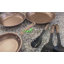 Ensemble 20 pièces de batterie de cuisine et d'ustensiles de cuisine pour la maison - casseroles, poêles et ustensiles de cuisine antiadhésifs de haute qualité (blanc)