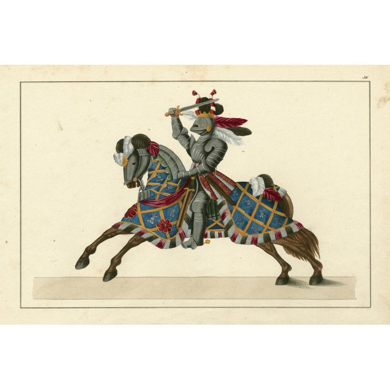 Knights in Armour II 1 Piece Wrapped Canvas Wall Art, 61cm H x 91cm W x 3.8cm D