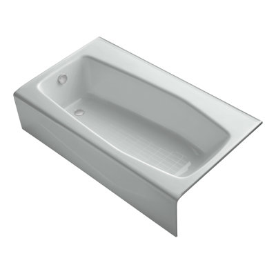 Villager Alcove 60" x 34" Alcove/Tile in Cast Iron Soaking Bathtub