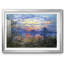 Coucher de soleil sur la seine, reproduction d'art encadrée sur papier par Claude Monet-1308839265-1308839270