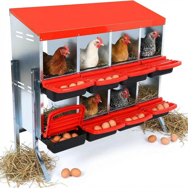 Nesting Boxes, Red, 95cm H x 107cm W x 52cm D