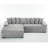 Oversized Two-Piece  Couches,  L Shaped Sofa, Corduroy, Left Chaise Daybed