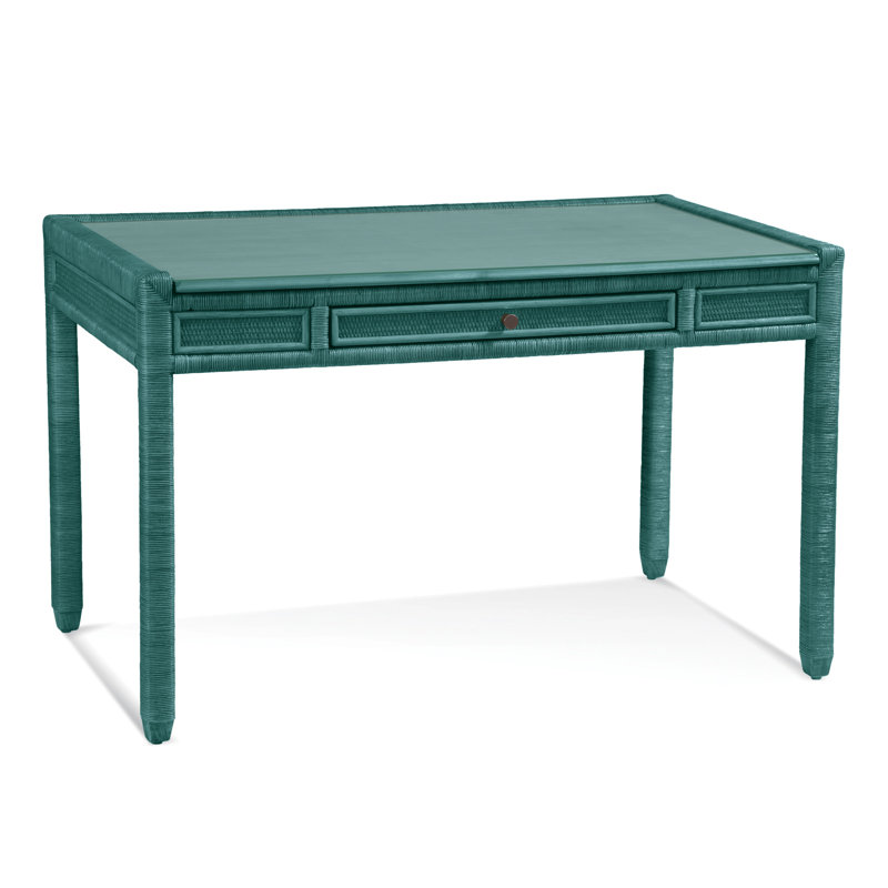 Pine Isle Writing Desk, Sea Glass, Yes