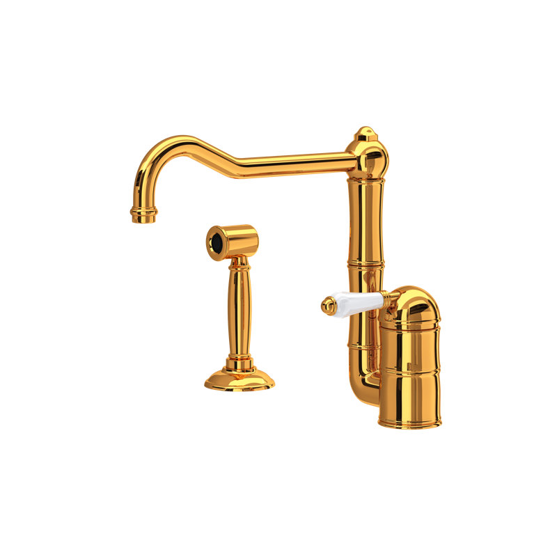 Acqui® Single Handle Kitchen Faucet, Italian Brass