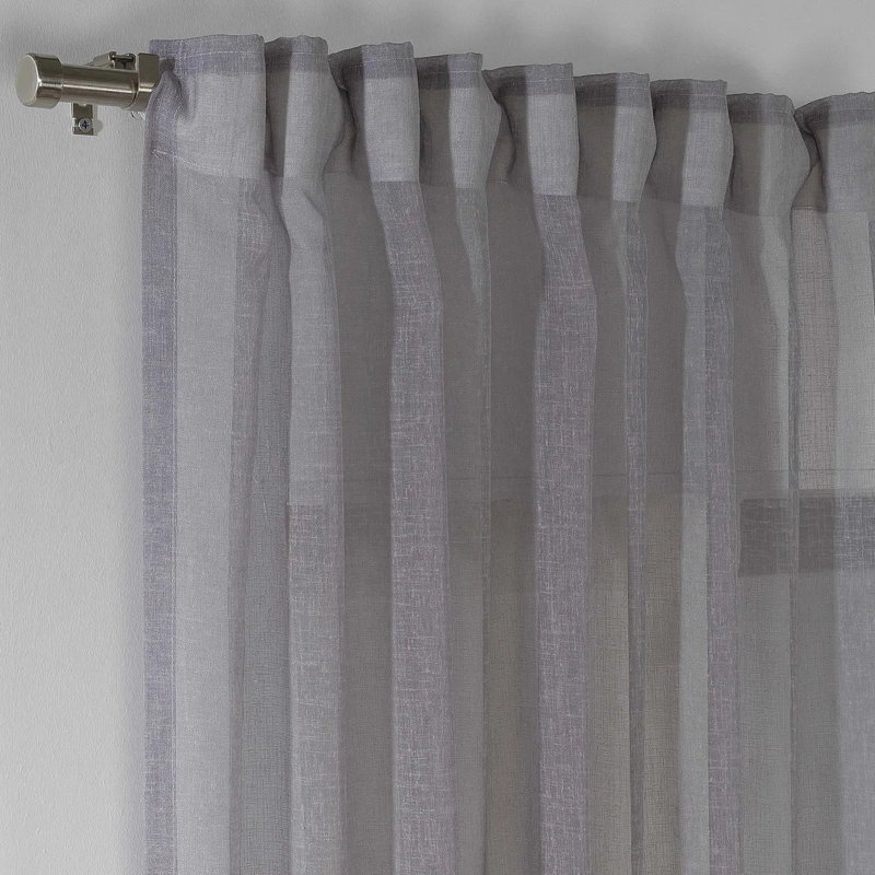Rideaux extra larges et extra longs, L 100 po x L 228 po, Gris